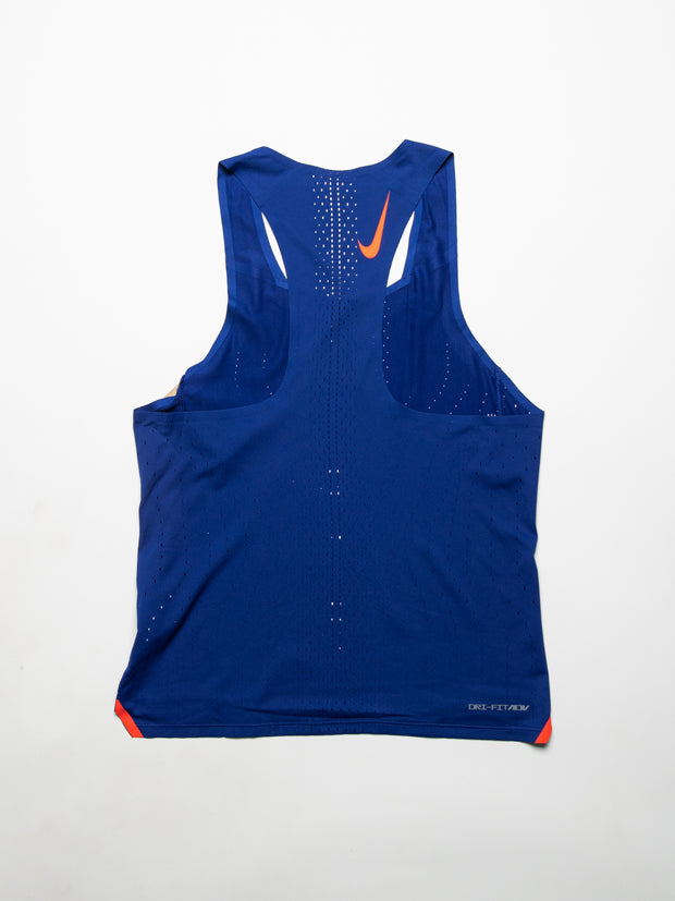 Nike Distance Running Singlet Tank in Blue for Men