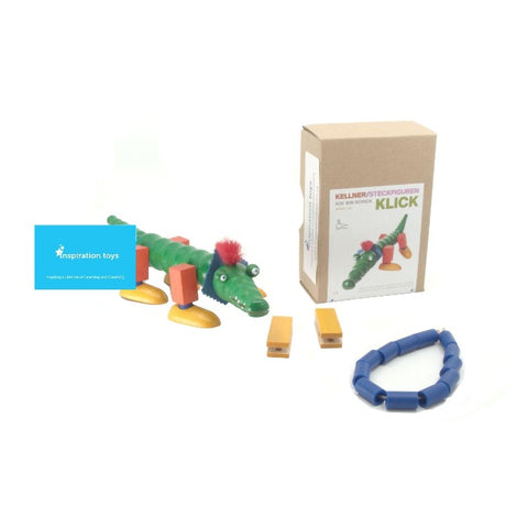 Wooden construction toys - crocodile