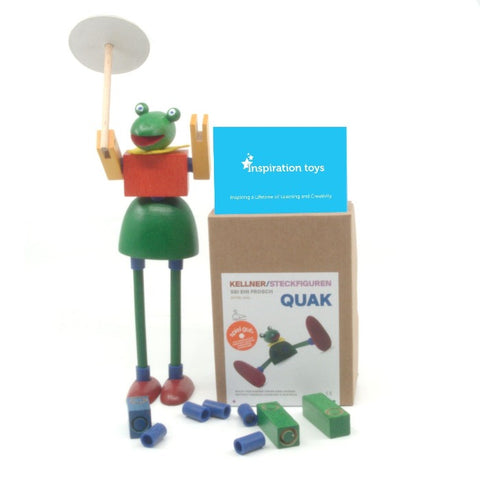 Wooden Construction Toys Quak the Frog