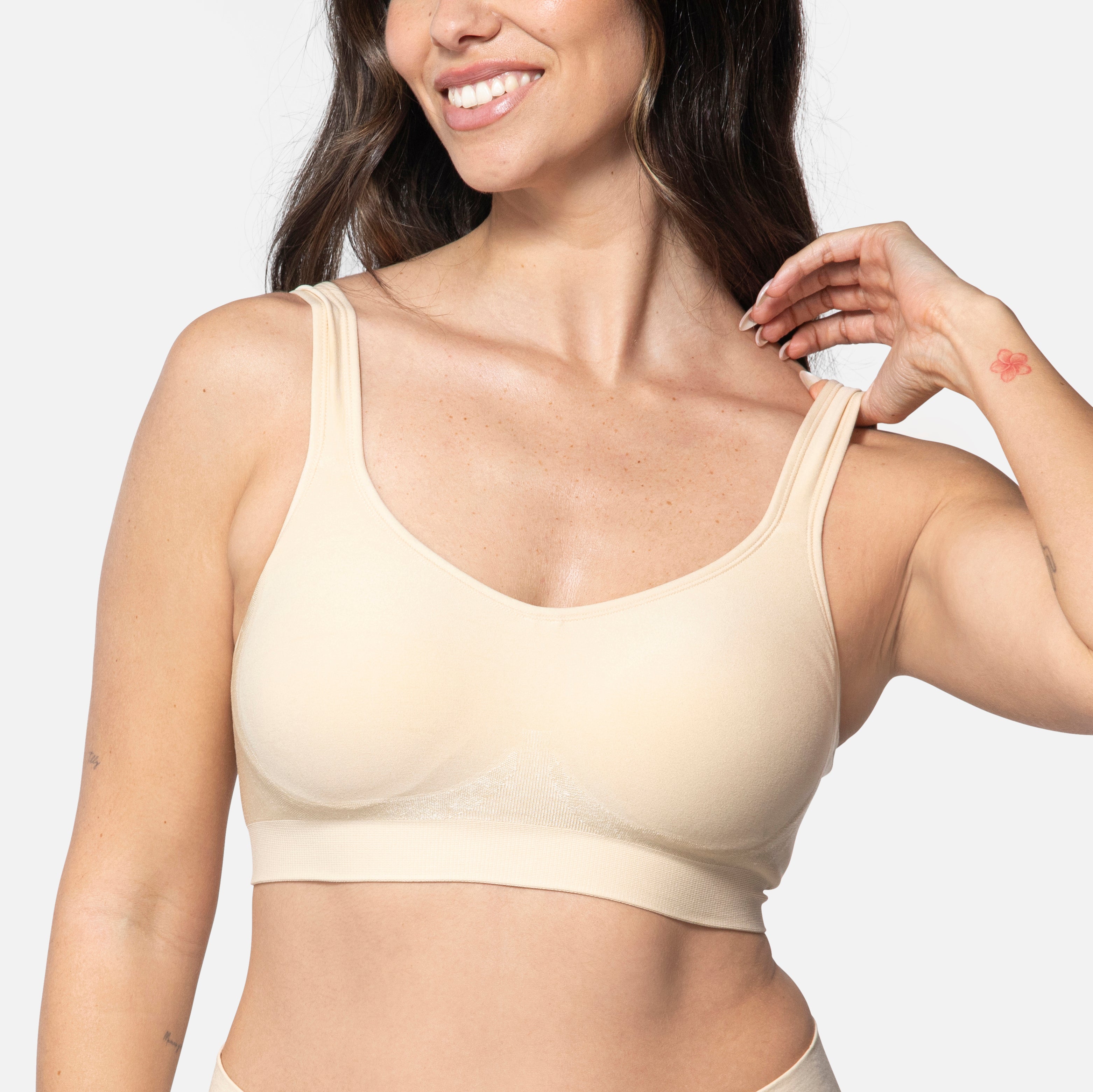 Naroote Ultrathin Everyday Soft Bras, O Shaped Buckle Women Full