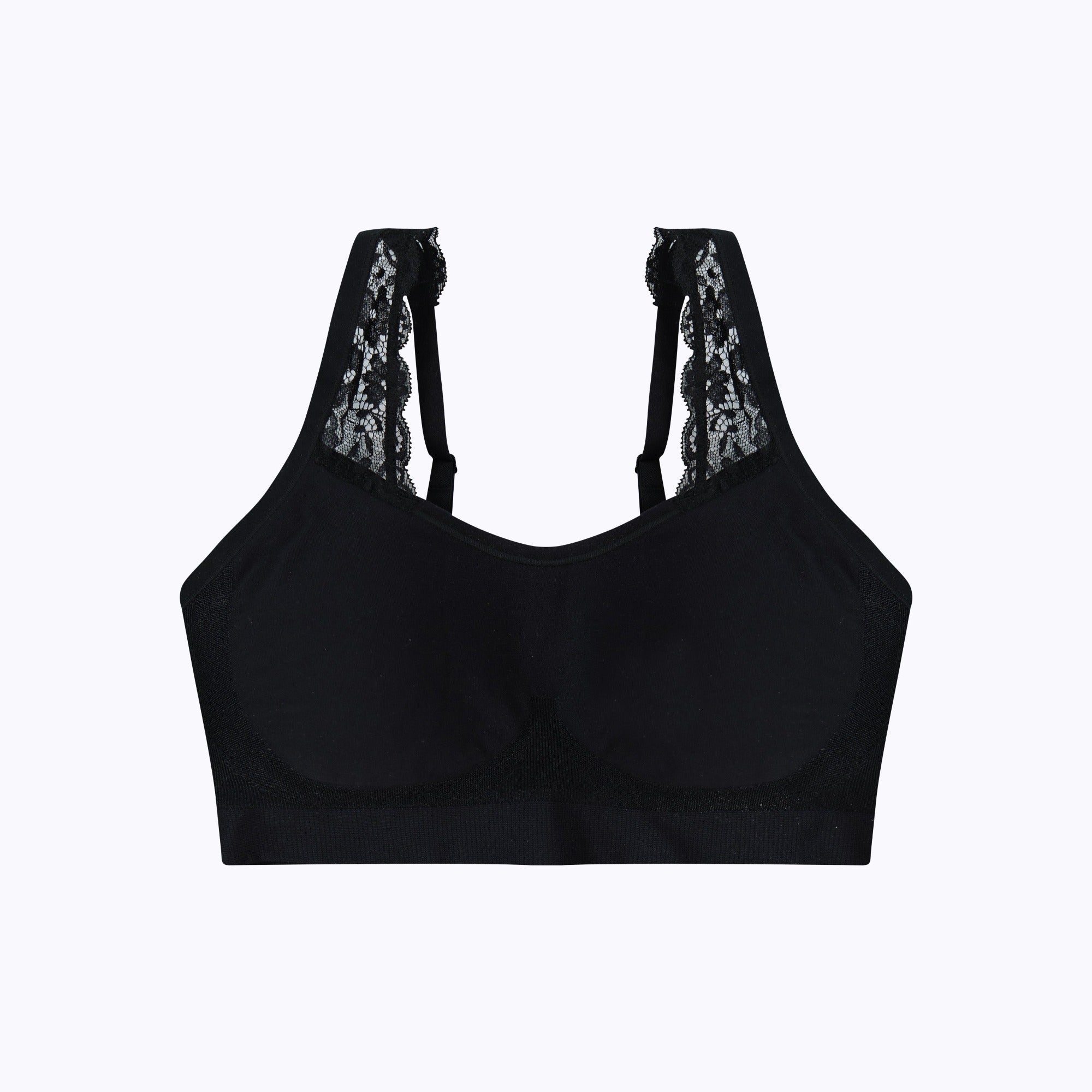 Black lacey bra  Lacey bra, Black bra, Comfort wear