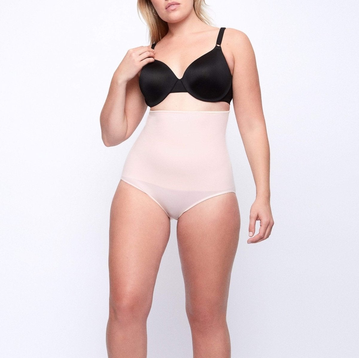 Dorina Pale Pink Sculpting High Waist Briefs