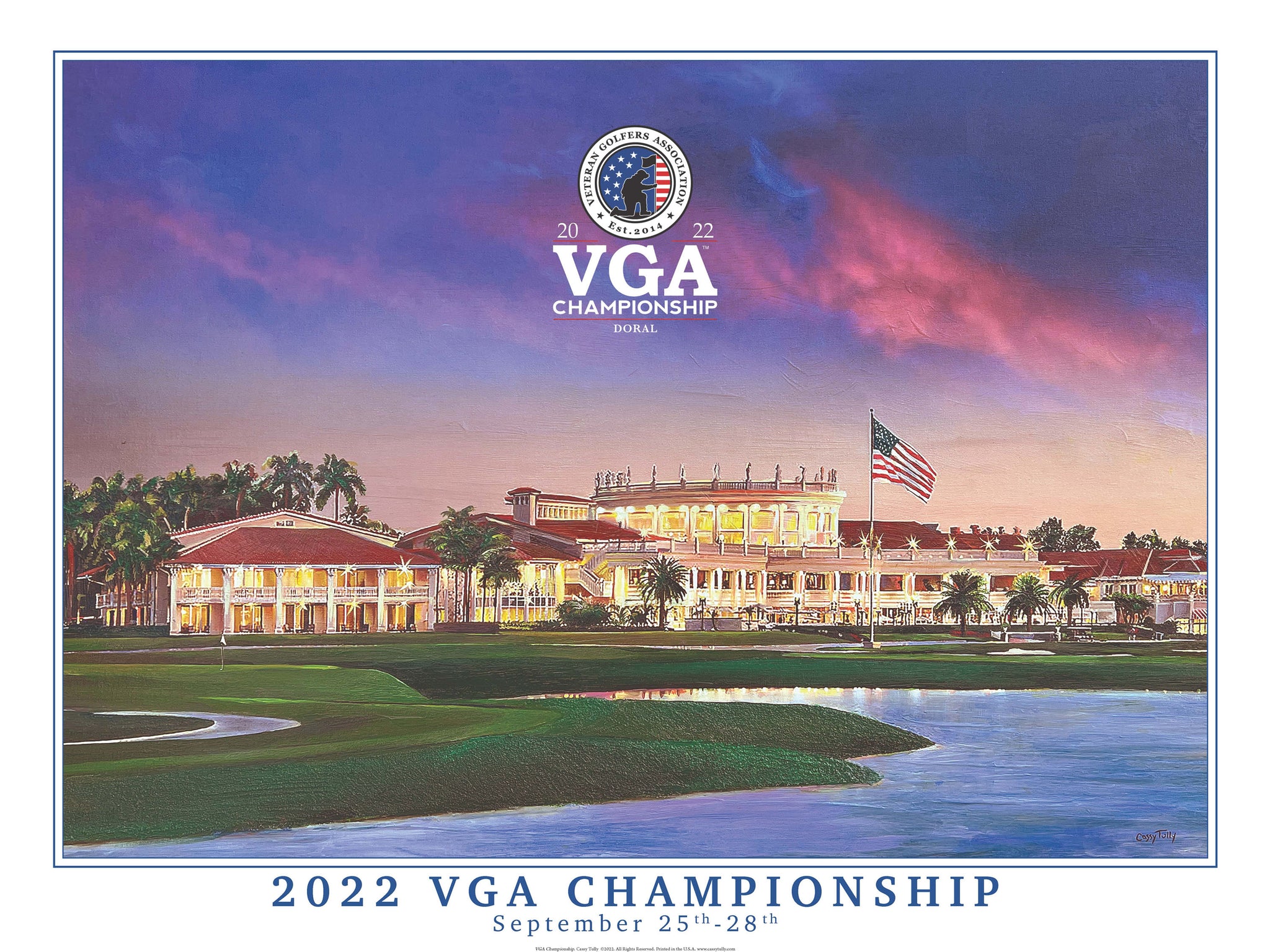 2022 VGA Championship Commemorative Poster Veteran Golfers Association