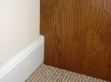 Murphy bed showing baseboard notch