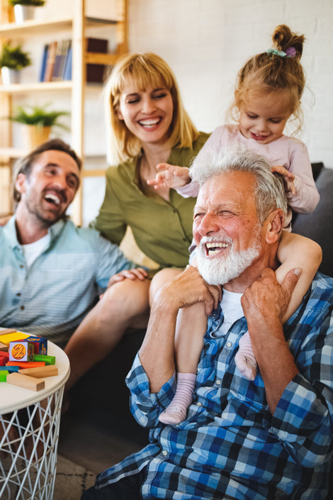 Family enjoying the comfort of their home