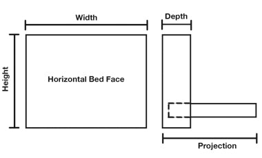Horizontal murphy bed schematics