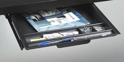 Slide out pencil drawer