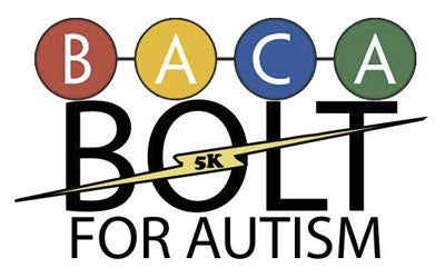 BACA bolt 5k run logo