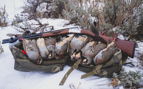Chukar hunting in Utah with Final Rise Hunting Vests and 28 gauge shotguns
