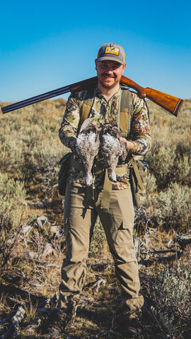 Final Rise Summit Hunting Vest with Sage Grouse in wyoming