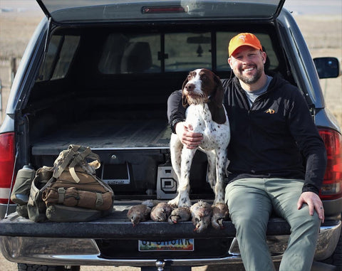 Upchukar hunting Chukar with Final Rise Summit Upland Hunting Strap Vest