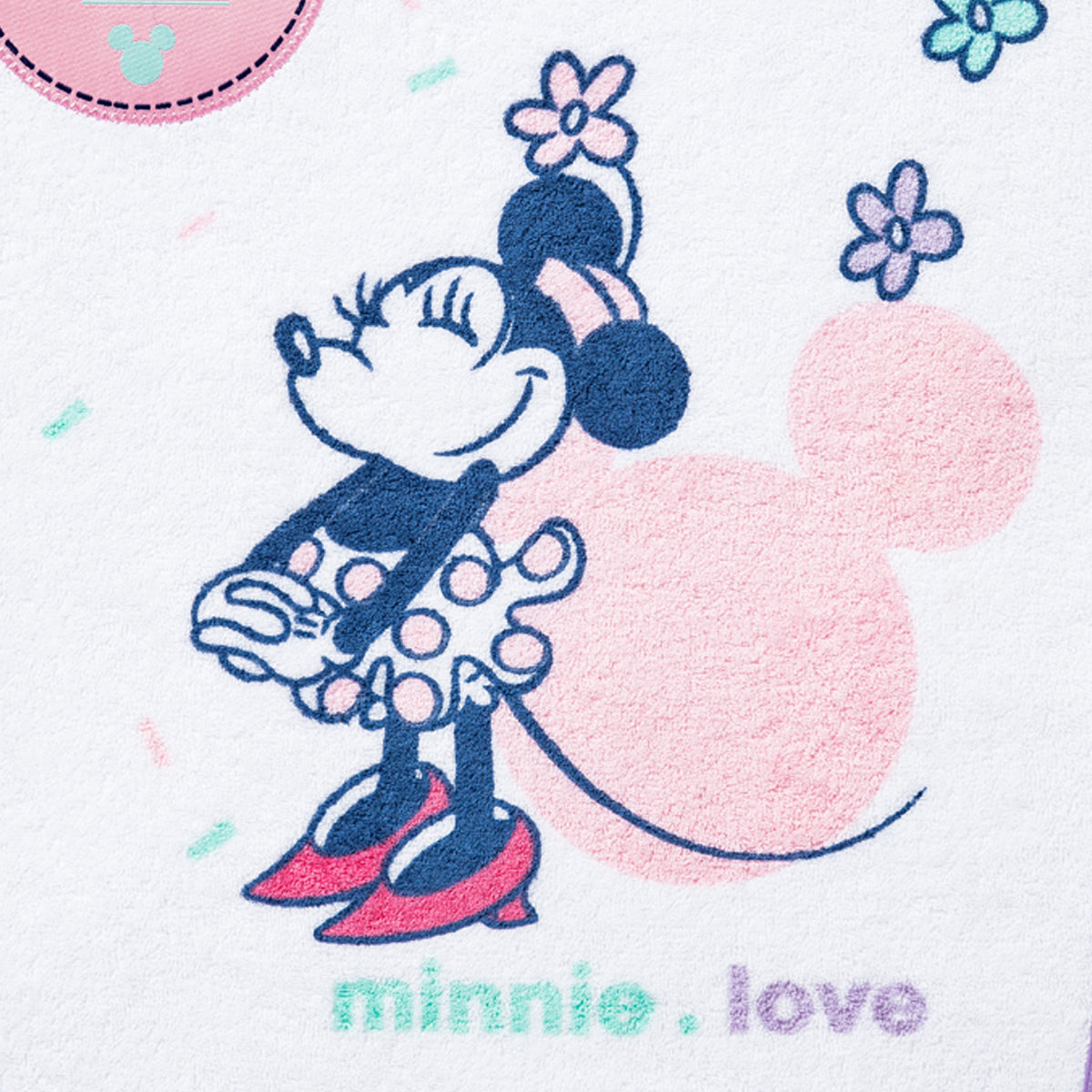 Tapis lavable en machine Disney rose Love Minnie