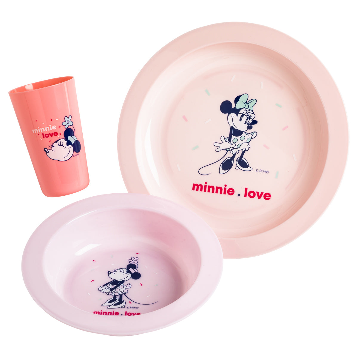 Coffret Repas Bebe Minnie Confettis Disney Baby Malin