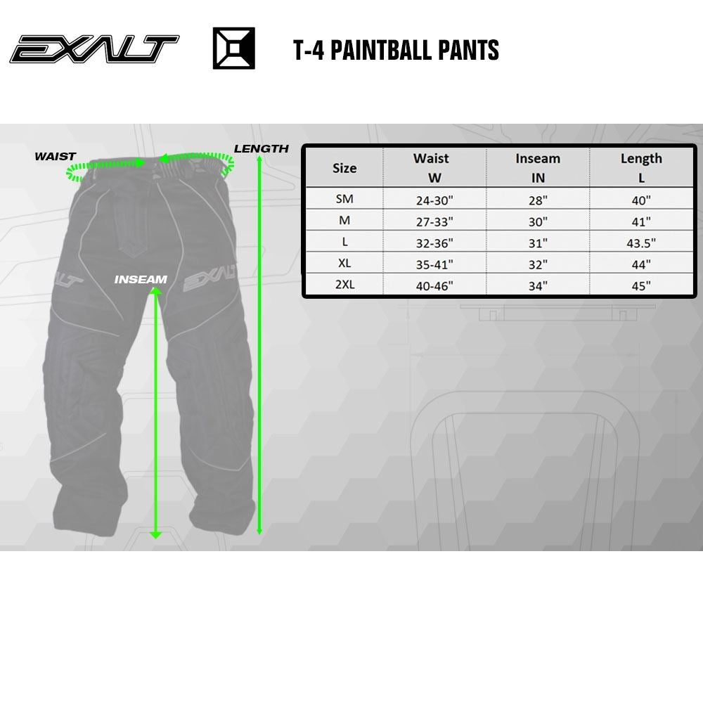Exalt T4 Paintball Pants - Black Exalt