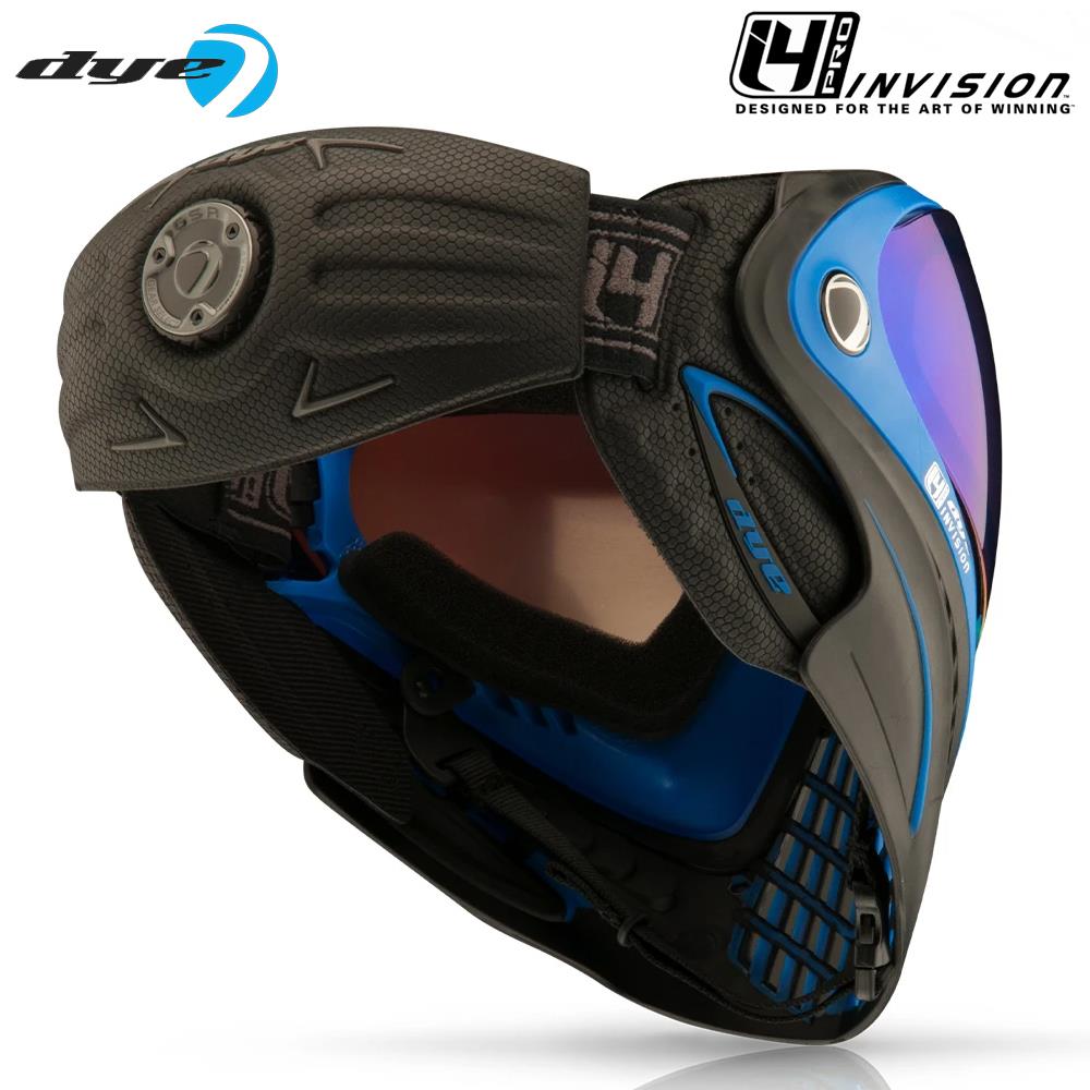 Dye I4 PRO Thermal Paintball Mask Goggles - Seatec (Black/Blue)