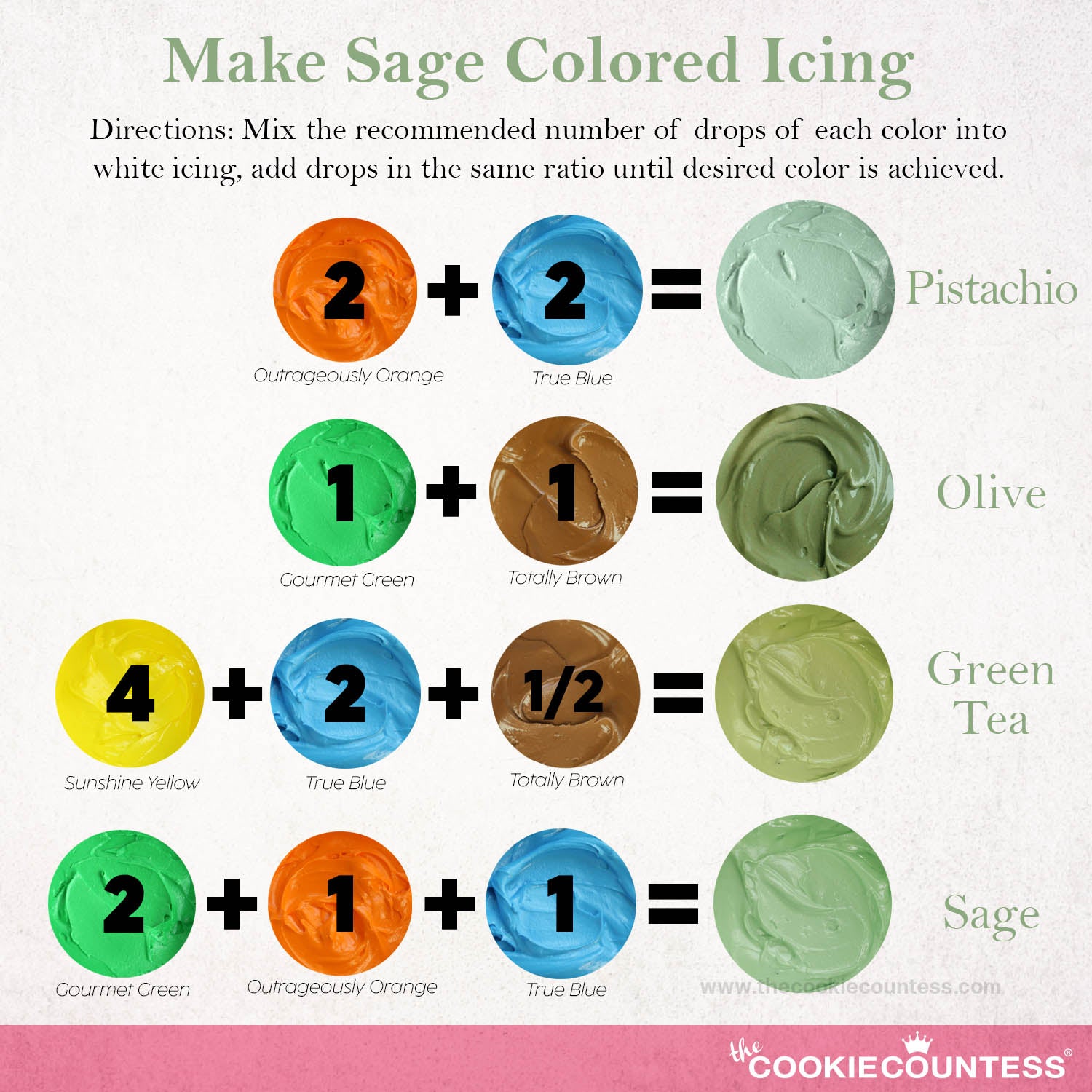 How to make Sage green with acrylic paint #Sagegreen #paint