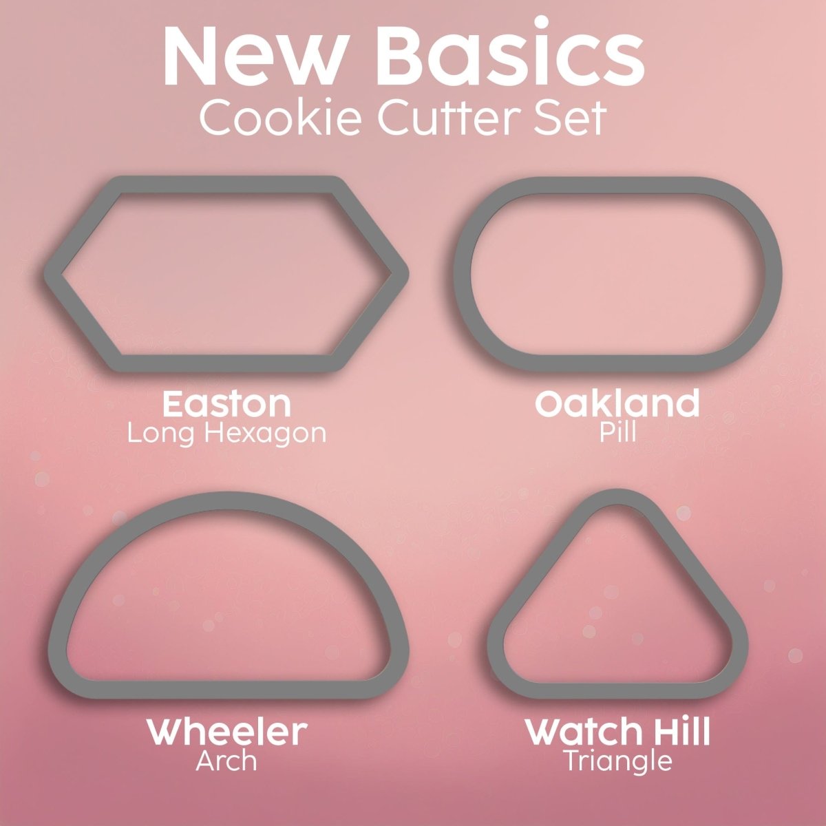 New Basics Cookie Cutters, Set of 4