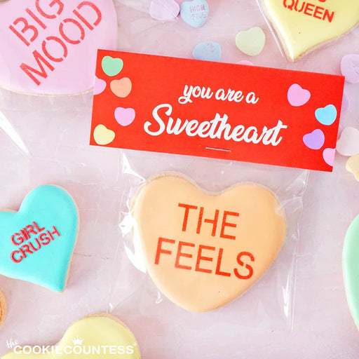 Conversation Hearts Classic Mini 1 Sayings Stencil — The Cookie Countess