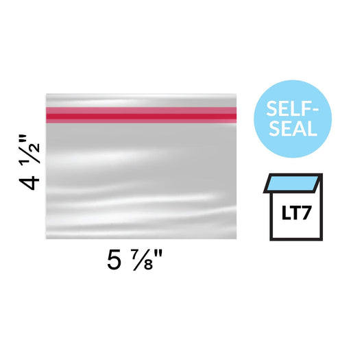 Clear Lip & Tape Bags 5 11/16 x 7 1/2 - pack of 100 — The Cookie