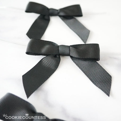 Pre-Tied Grosgrain Bows with Wire Twist Tie: Old Gold