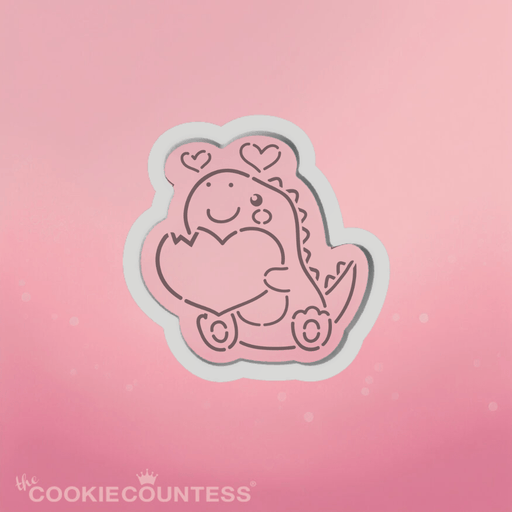 Puppy Valentine (PYO) Paint Your Own Cookie Stencil - bakeartstencils