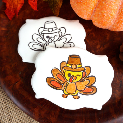 Thanksgiving Turkey Faces Stencils for Cookies – Confection Couture Stencils