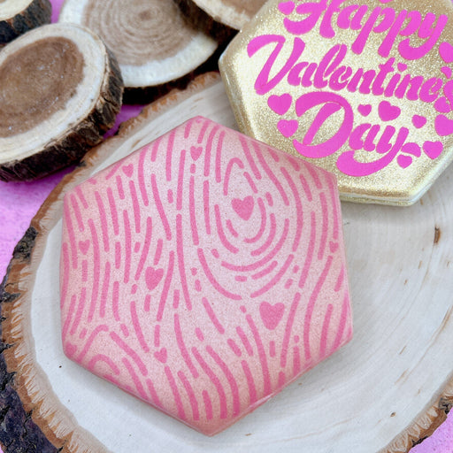 Happy Valentine's day cookie stencil words DC0021