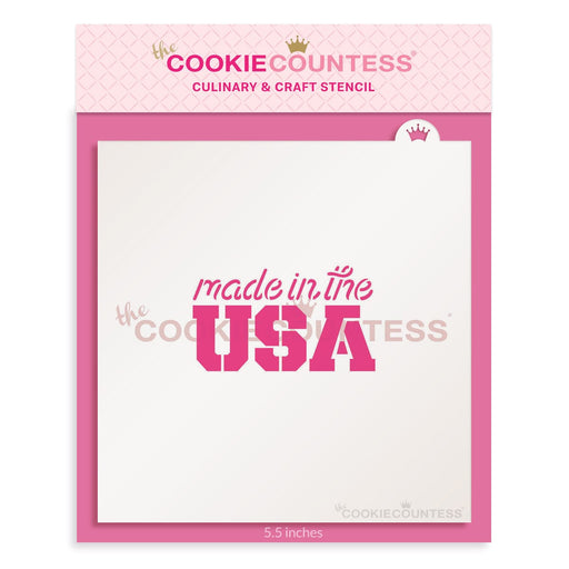 2 Piece American Flag Stencil 4th of July - Cookie Stencil — The Cookie  Countess