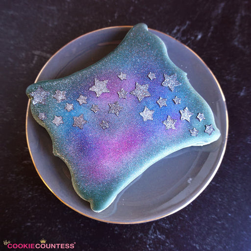 Galaxy Stars Cookie Stencil - bakeartstencils