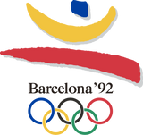 The official logo of the 1992 Barcelona Olympics