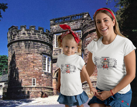 Lifestyle Skipton Castle Junior Knight on Mother and daughter T Shirt by GAS