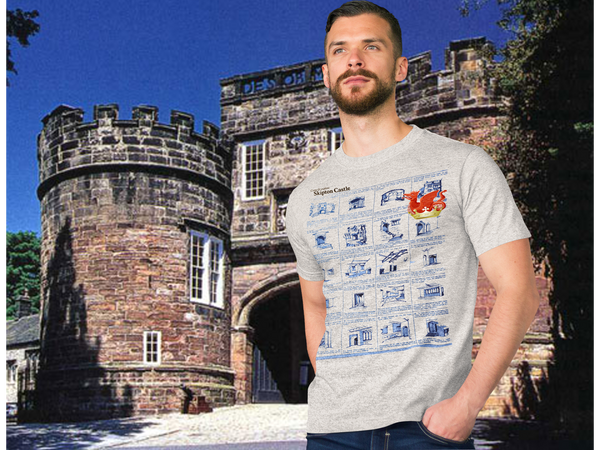 Skipton Castle Collection-The Guide design on T Shirts
