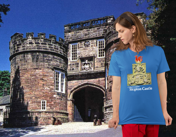 Skipton Castle Collection, The Stone Crest T Shirt design by GAS T Shirts.