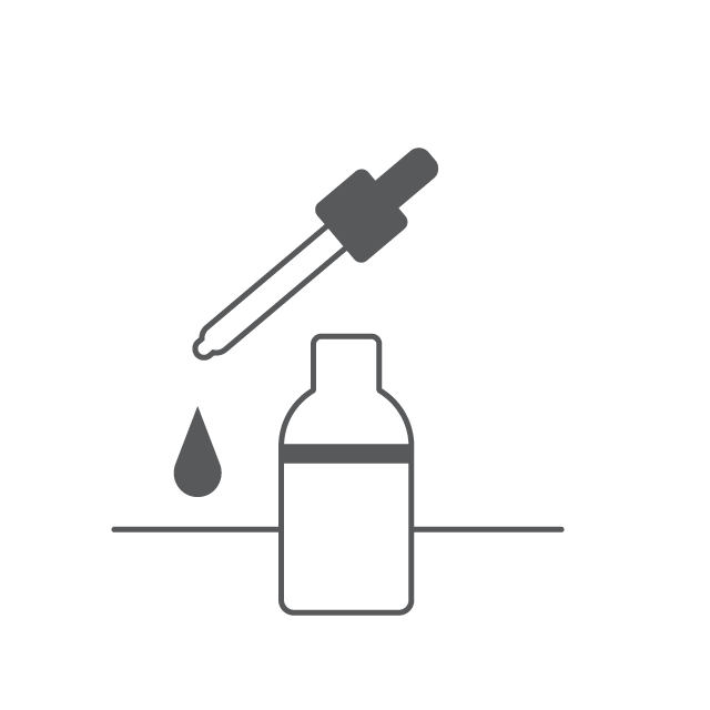 Serumflasche mit Pipette