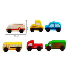 Load image into Gallery viewer, Buy Community Vehicles Wooden Toy (Set of 6) - Measurement - GiftWaley.com
