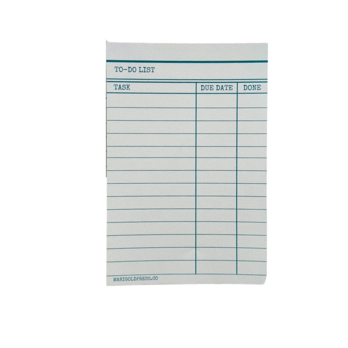 Blue Library Card Notepad