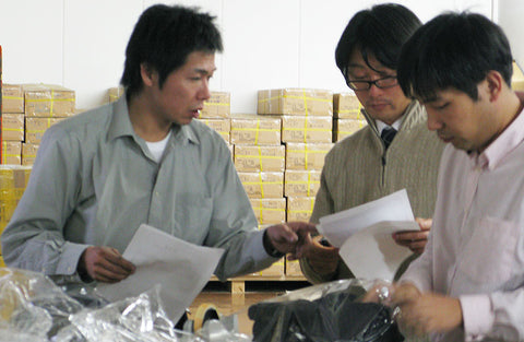 Tozando quality control team inspecting Kendo equipment.