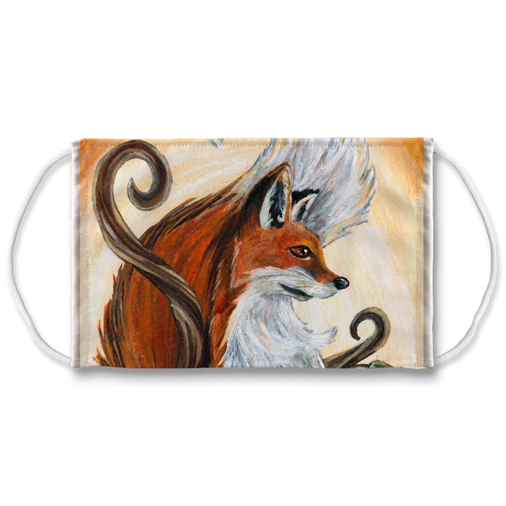 Red Fox Face Mask Rainbowofcrazy