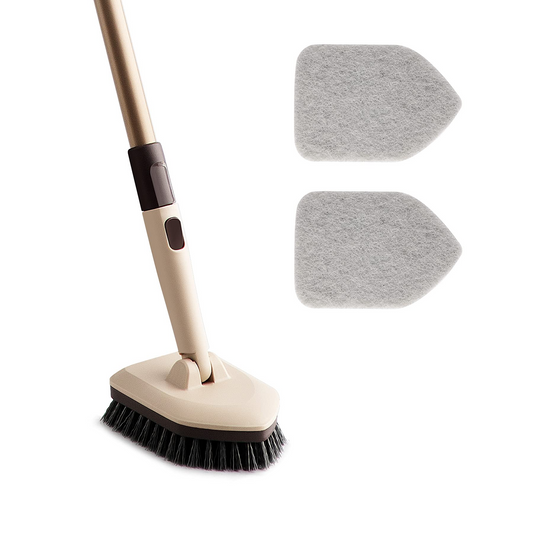 Long Handle Floor Scrub Brush Scrubber with Stiff Bristles Tile Bathroom  Tub USA
