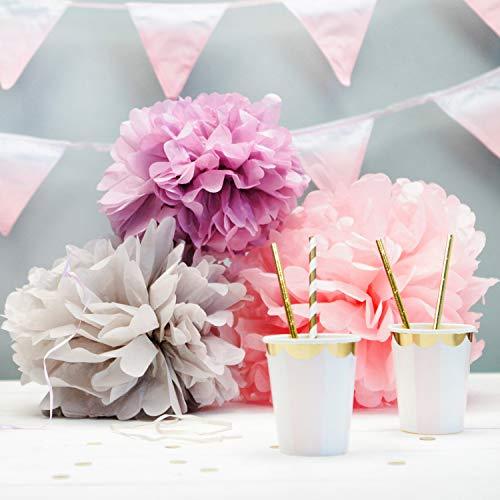 Wrapables 12 Set of 3 Tissue Pom Poms Party Decorations for Weddings, Birthday Parties Baby Showers and Nursery Décor, Kelly Green