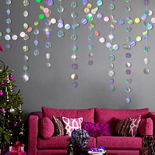 NOLITOY 6 Pcs Bubble Flag Circle Dot Garland Mermaid Garland Clear Bubble  Decorations Bubble Garlands Banner Blue Streamers Under The Sea Party