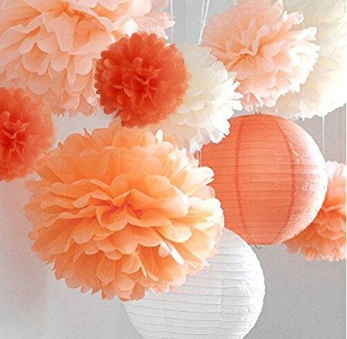 10pcs Tissue Hanging Paper Pom-poms Flower Ball Wedding Party Outdoor – If  you say i do