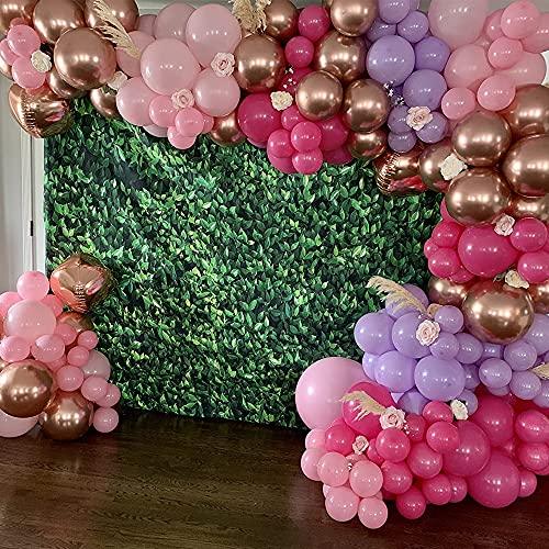GIHOO Black Silver Balloon Garland Arch Kit, 139pcs 4D Disco Foil Balloons  Silver Metallic Balloons with 16Ft Strip for New Year Bouquet Wedding Baby