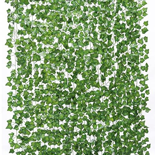 12 Strands Artificial Ivy Leaf Plants Vine Hanging Garland Fake Foliag – If  you say i do