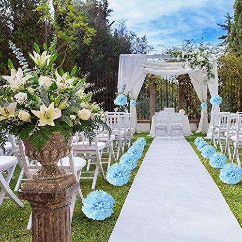 10pcs Tissue Hanging Paper Pom-poms Flower Ball Wedding Party Outdoor – If  you say i do