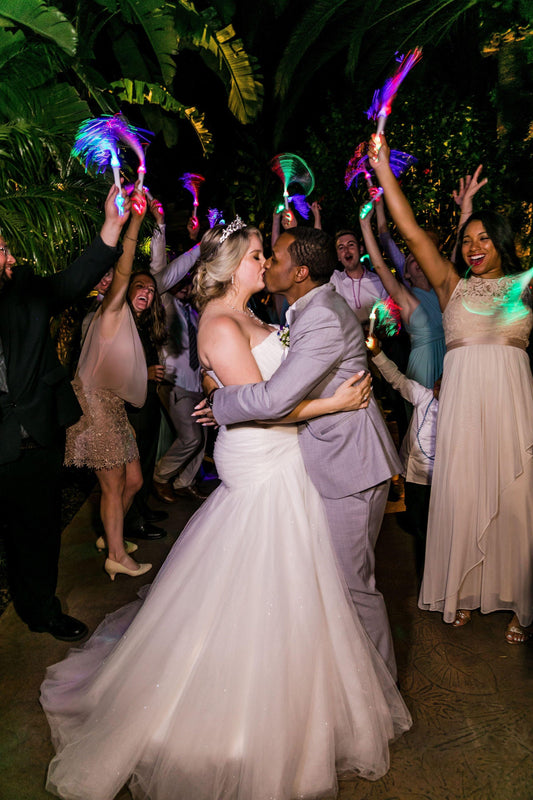 LED Glow Light Up Fiber Optic Stick, Awesome Wedding Exits That Are Not  Sparklers!