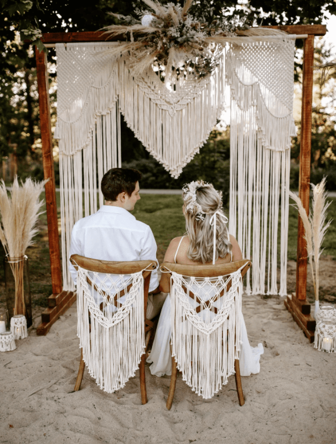 Macrame Wedding Backdrop | Wedding Background Free Wedding Ceremony – If  you say i do