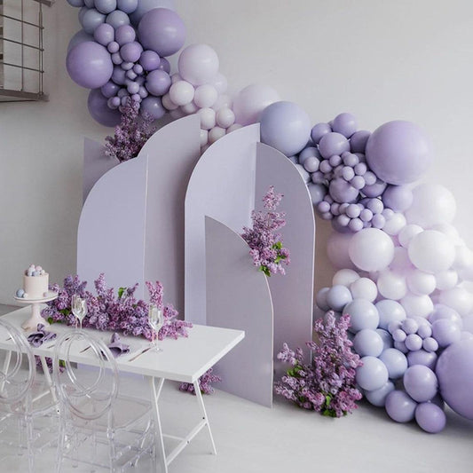 GuassLee Pastel Balloons Arch Garland Kit 5 12 18 inch Macaron Color Pastel Balloons Different Sizes and Gold Confetti Balloons Set for Easter