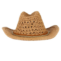 GEMVIE Cowboy Hat Floppy Sun Hat Straw Summer Beach Cap Wide Brim Stra