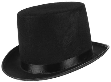 GEMVIE Classic Black Felt Derby Hat Lightweight Bowler Hat Novelty Cos